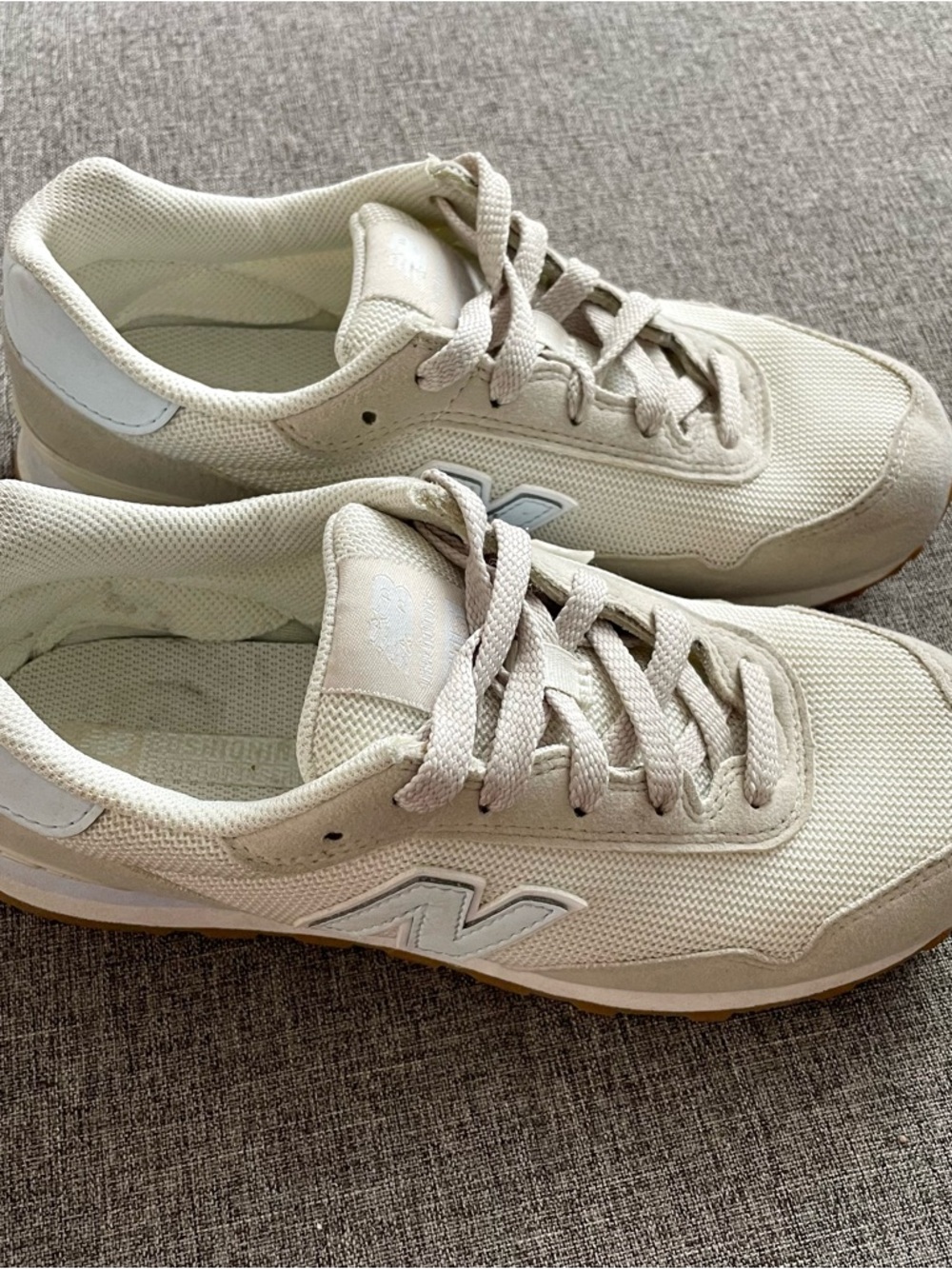 New Balance 515 Light Beige/Cream/Blue Casual Sneakers